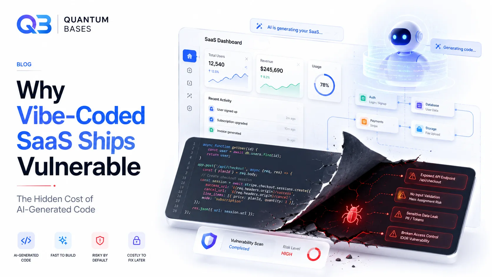 Why Vibe-Coded SaaS Ships Vulnerable: The Hidden Cost of AI-Generated Code